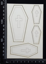 Coffins - White Chipboard