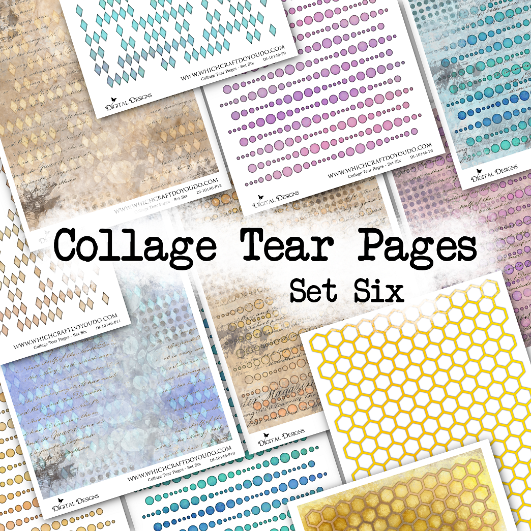Collage Tear Pages - Set Six - DI-10146 - Digital Download