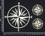 Compass Set - A - White Chipboard