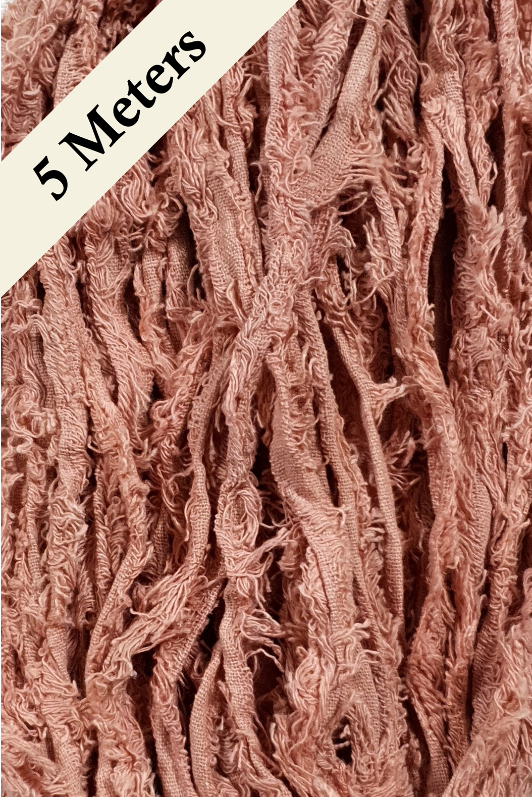 Cotton Frizz Ribbon - Coral - 5m Pack