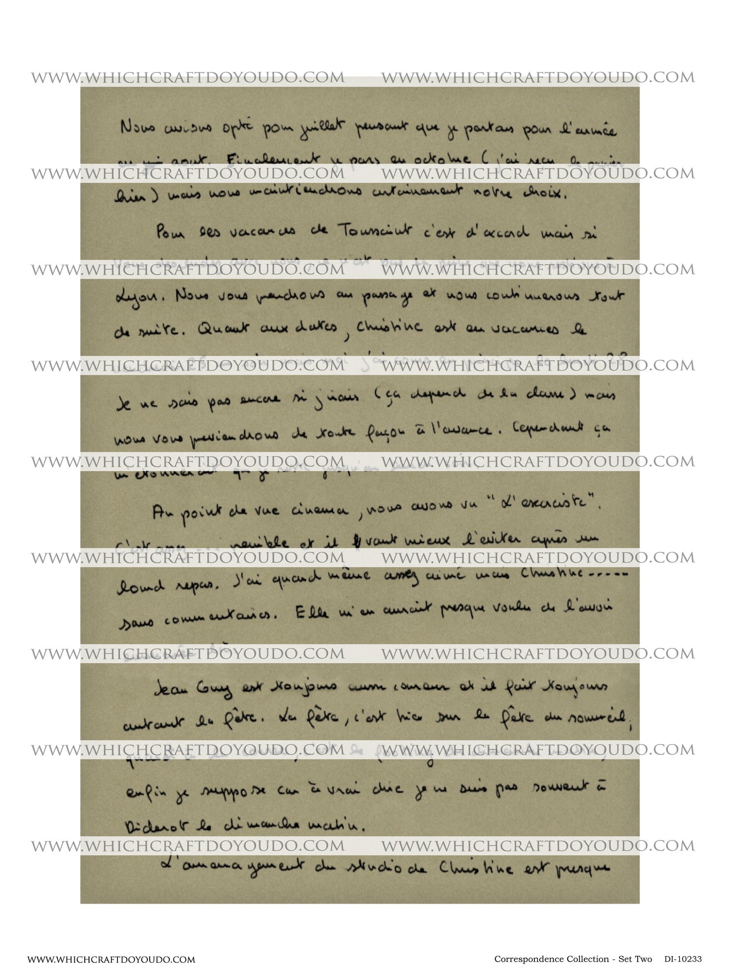 Correspondence Collection - Set Two - DI-10233 - Digital Download