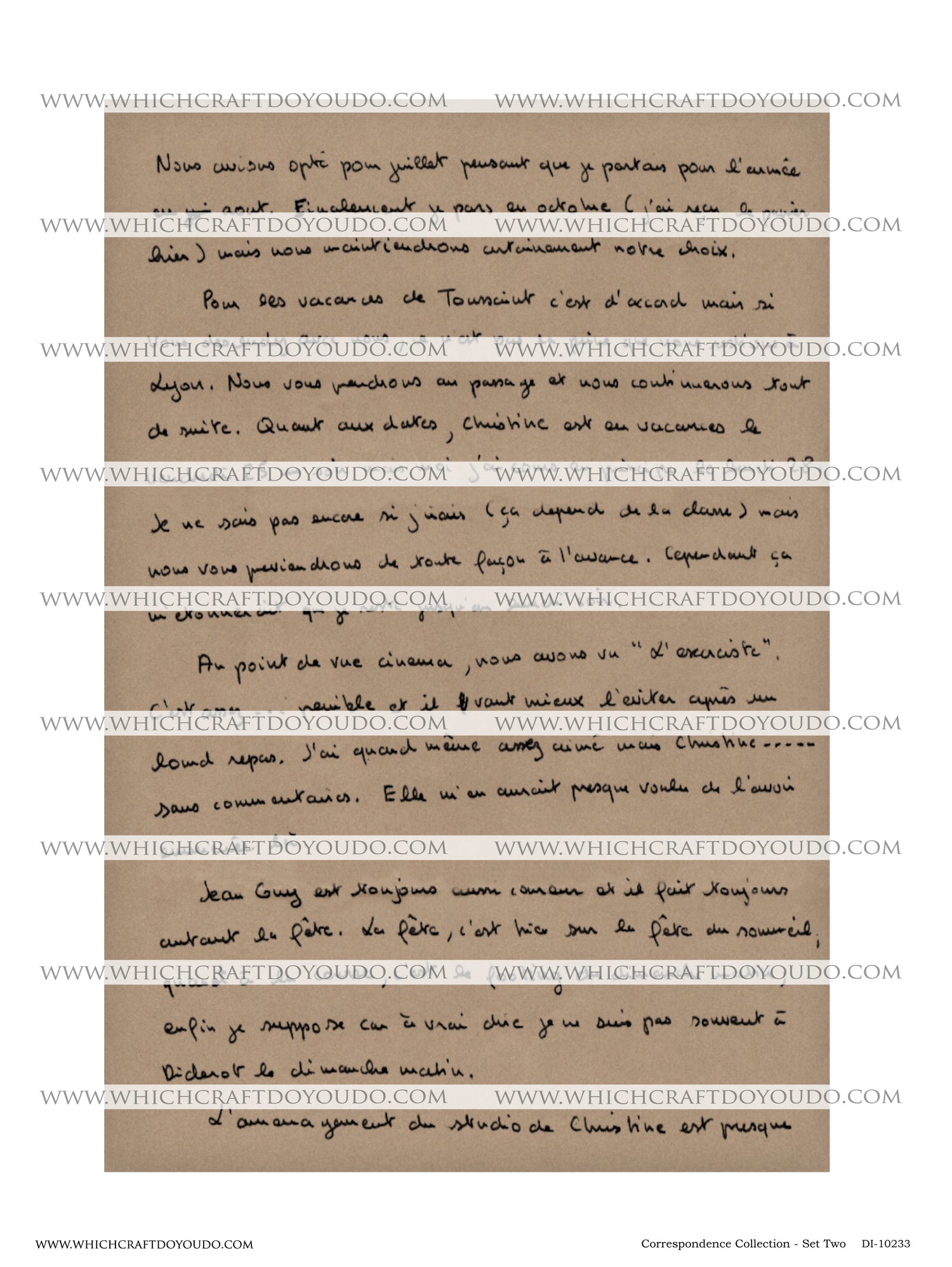 Correspondence Collection - Set Two - DI-10233 - Digital Download