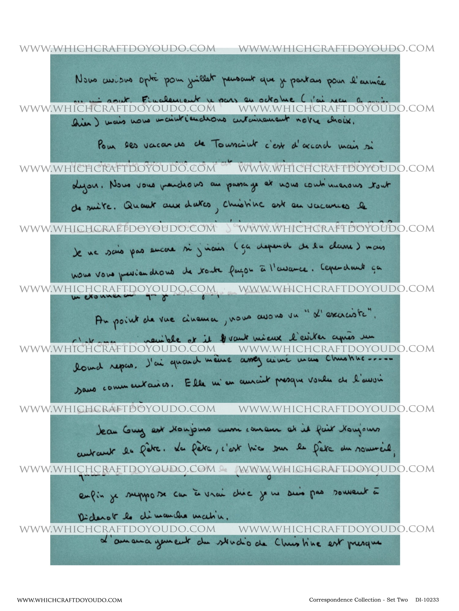 Correspondence Collection - Set Two - DI-10233 - Digital Download