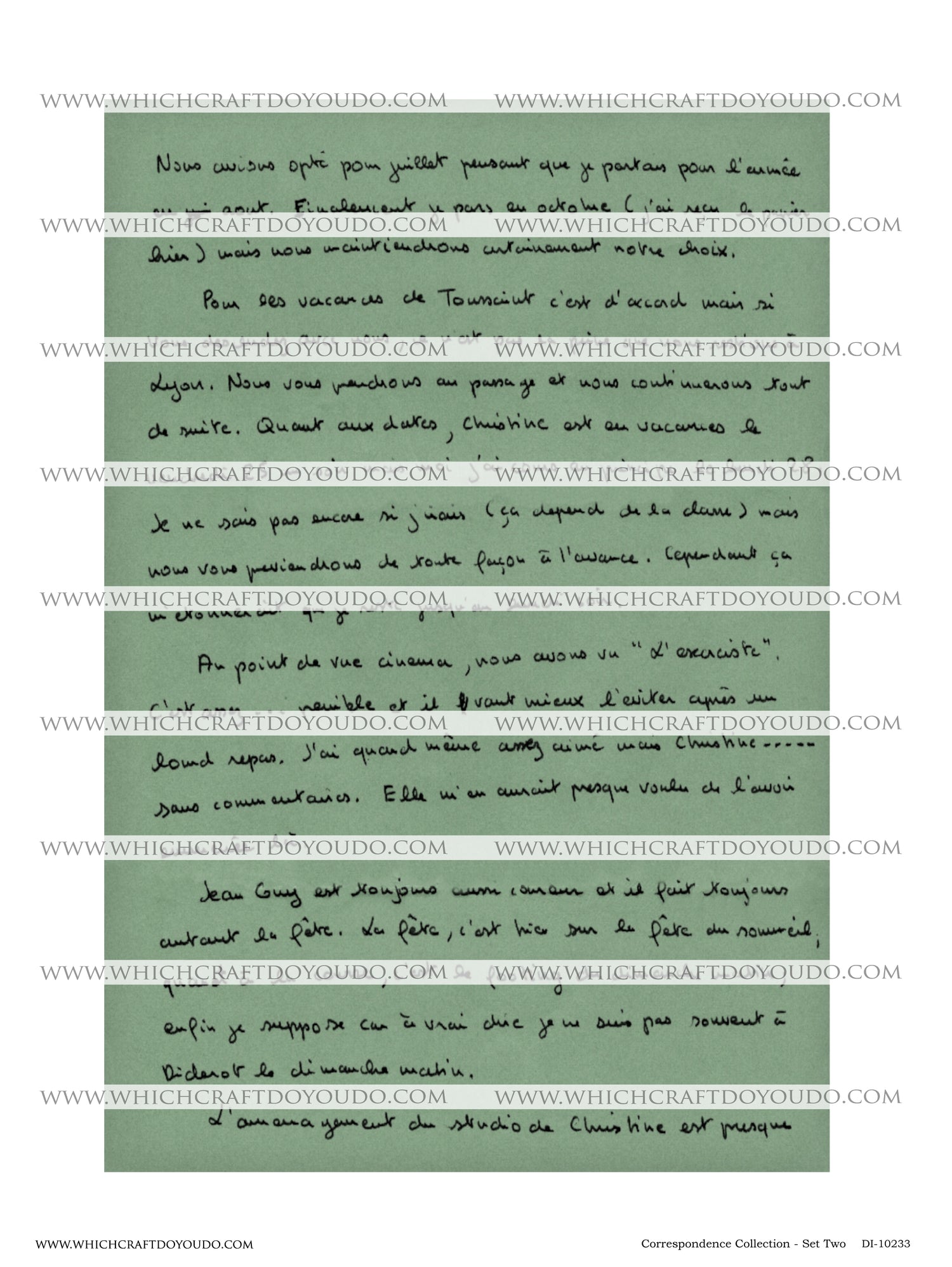 Correspondence Collection - Set Two - DI-10233 - Digital Download