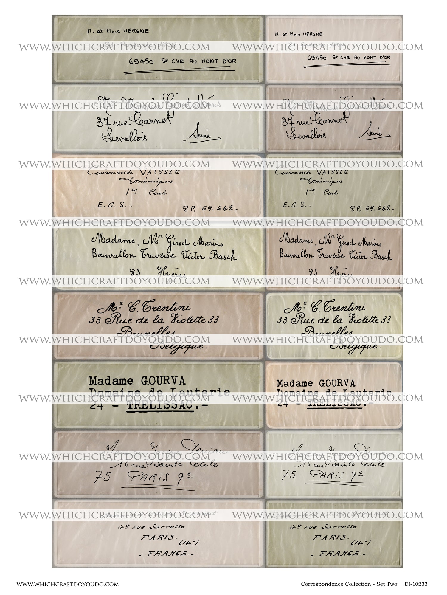 Correspondence Collection - Set Two - DI-10233 - Digital Download