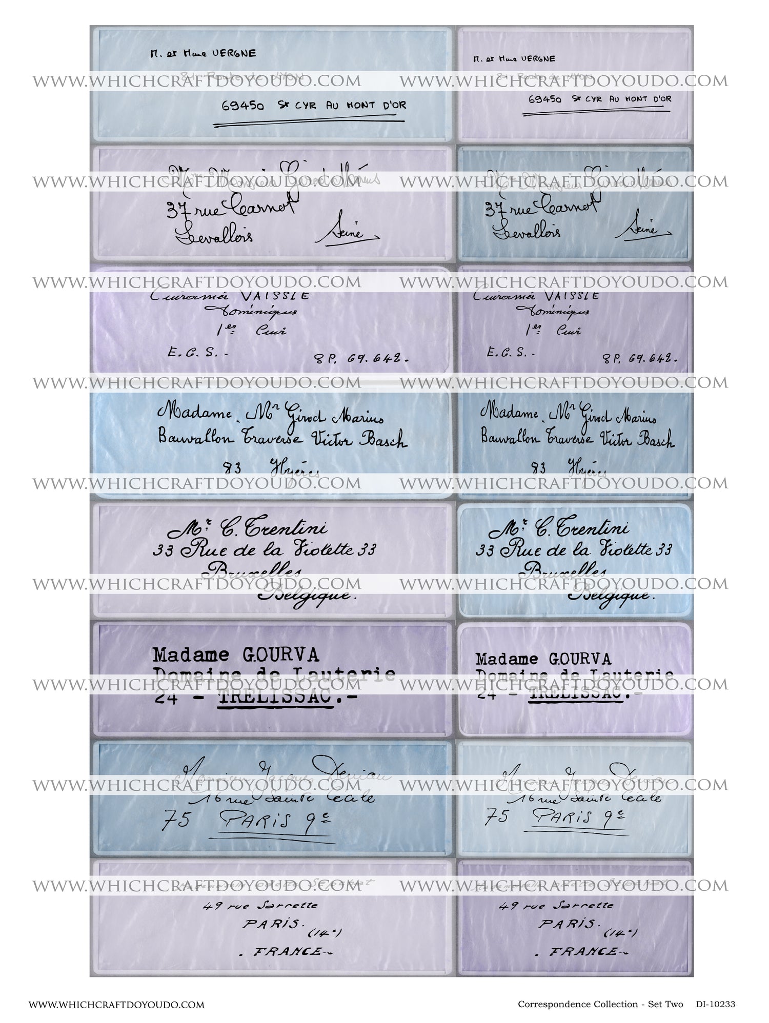 Correspondence Collection - Set Two - DI-10233 - Digital Download