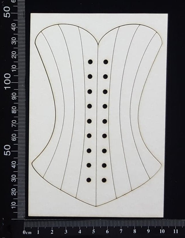 Corset - A - Large - White Chipboard