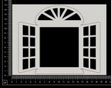 Cottage Window - Classic - Large - White Chipboard