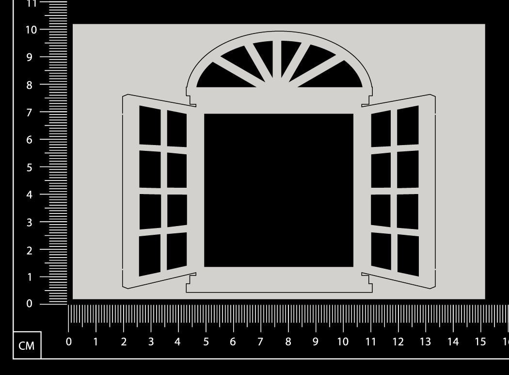 Cottage Window - Classic - Medium - White Chipboard