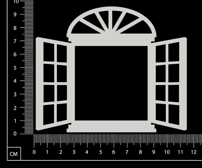 Cottage Window - Classic - Medium - White Chipboard