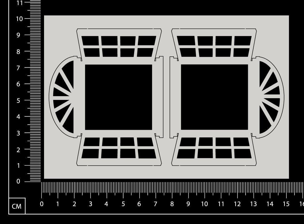 Cottage Windows - Classic - Small - White Chipboard
