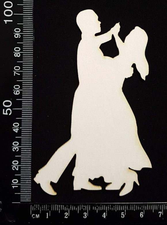 Dance Couple - D - White Chipboard