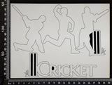 Cricket Elements Set - B - White Chipboard