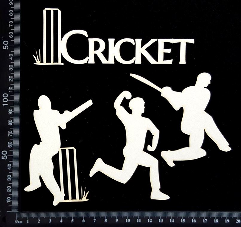 Cricket Elements Set - B - White Chipboard