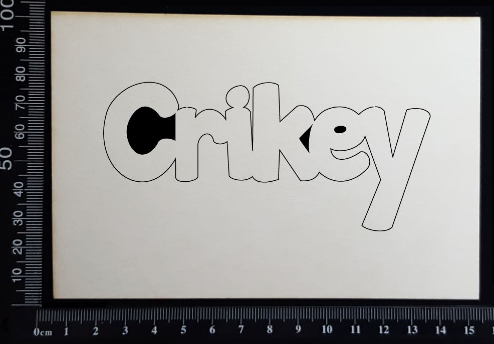 Crikey - A - White Chipboard