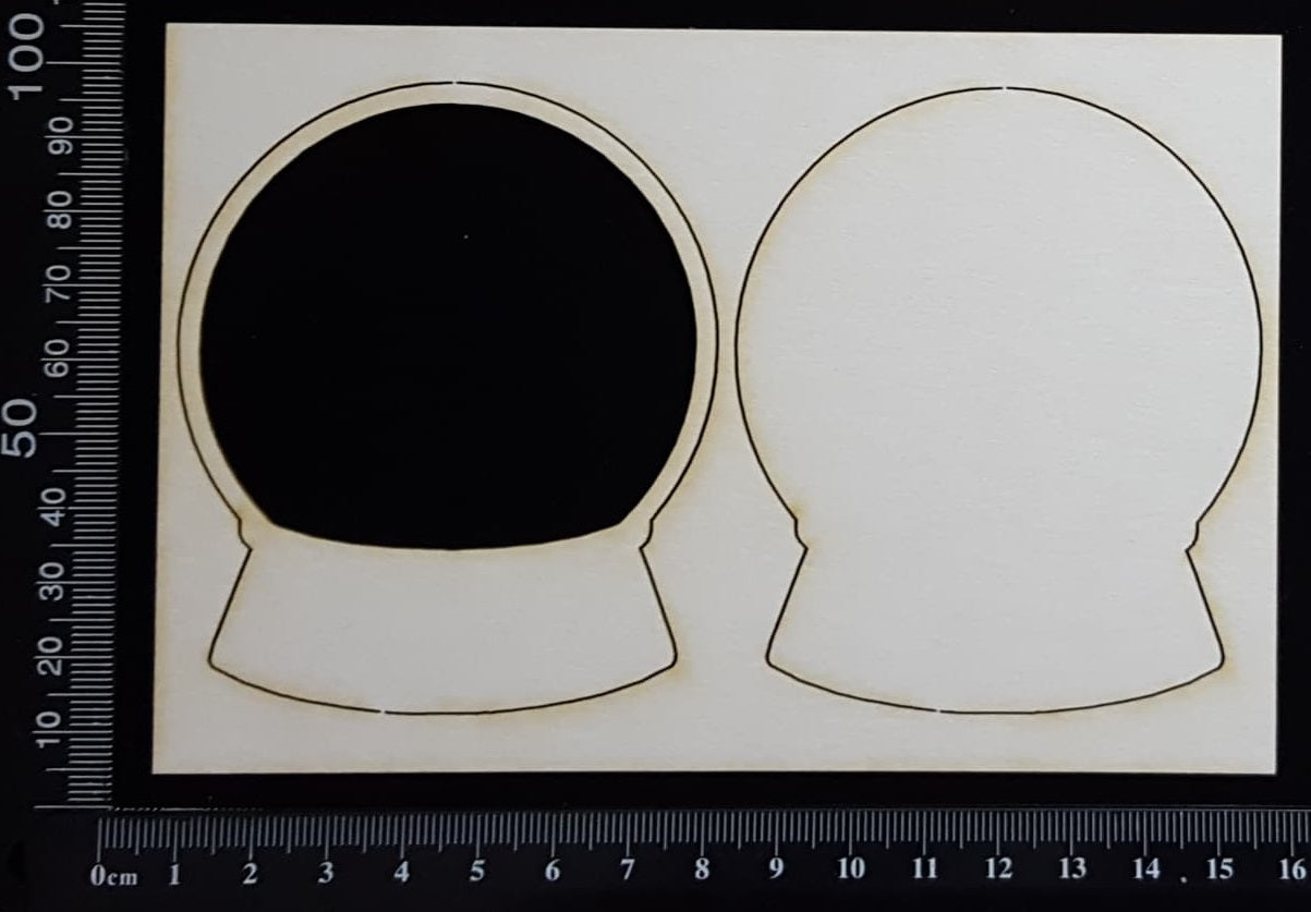 Crystal Ball - A - Layering set - White Chipboard