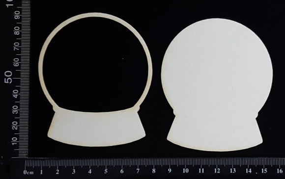 Crystal Ball - A - Layering set - White Chipboard