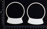 Crystal Ball Set - B - White Chipboard