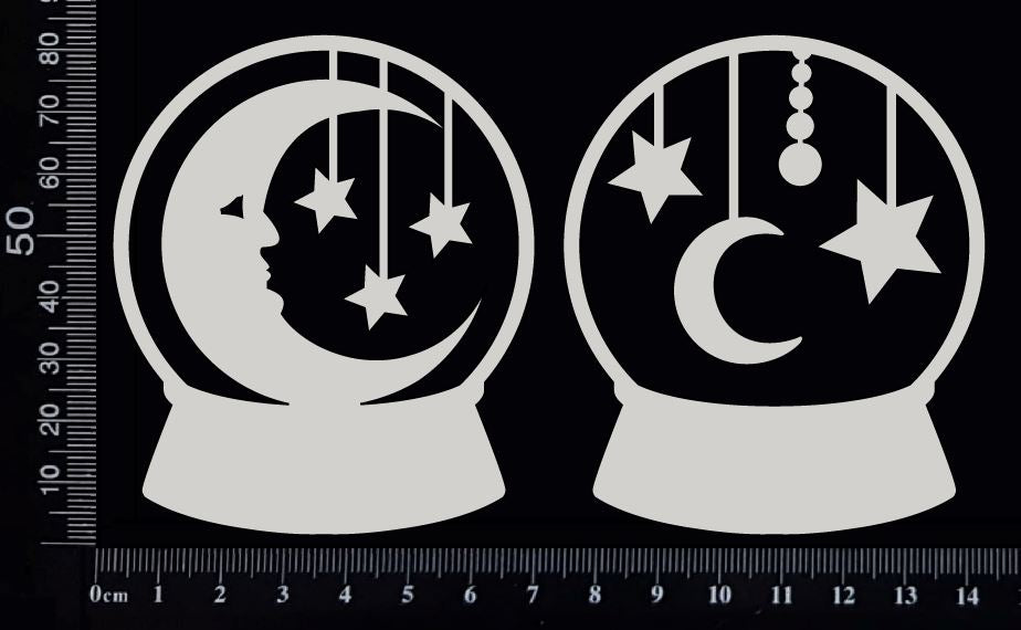 Crystal Ball Set - E - White Chipboard