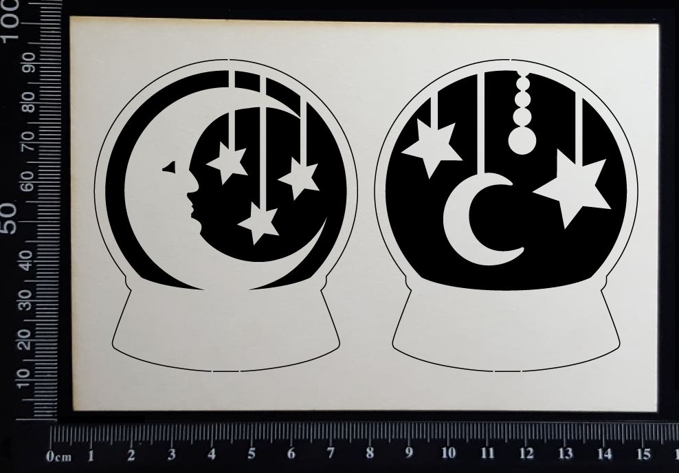 Crystal Ball Set - E - White Chipboard