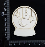 Crystal Ball Set - F - Layering Set - Small - White Chipboard