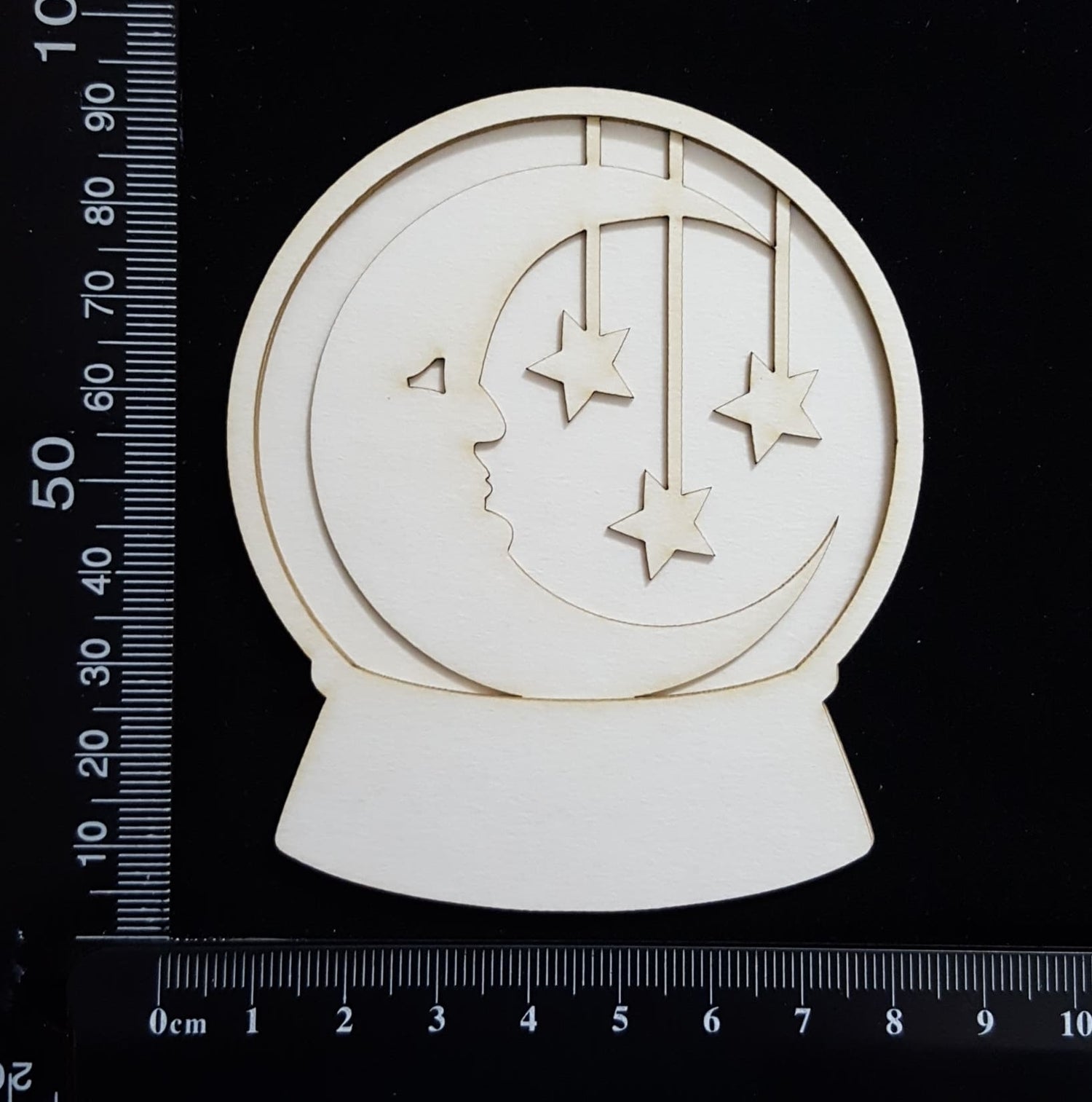 Crystal Ball Set - I - Layering Set - Large - White Chipboard