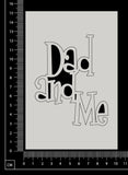 Dad and Me - White Chipboard
