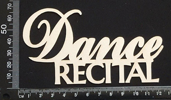 Dance Recital - B - White Chipboard