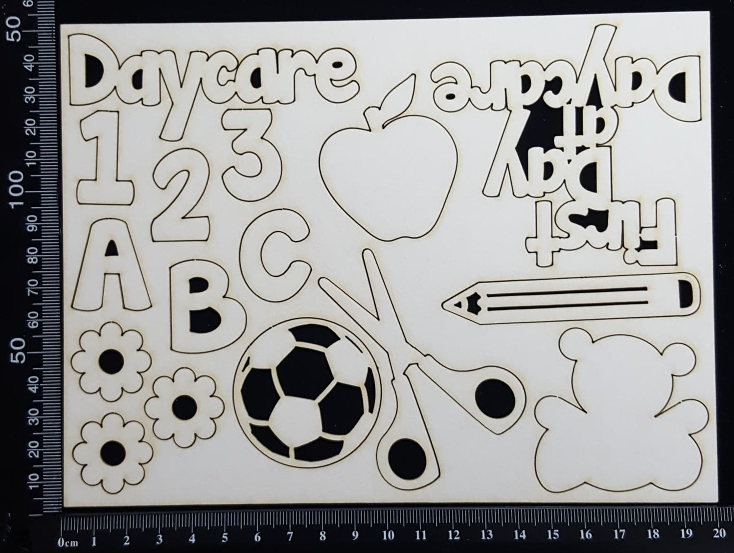 Daycare Elements Set - White Chipboard