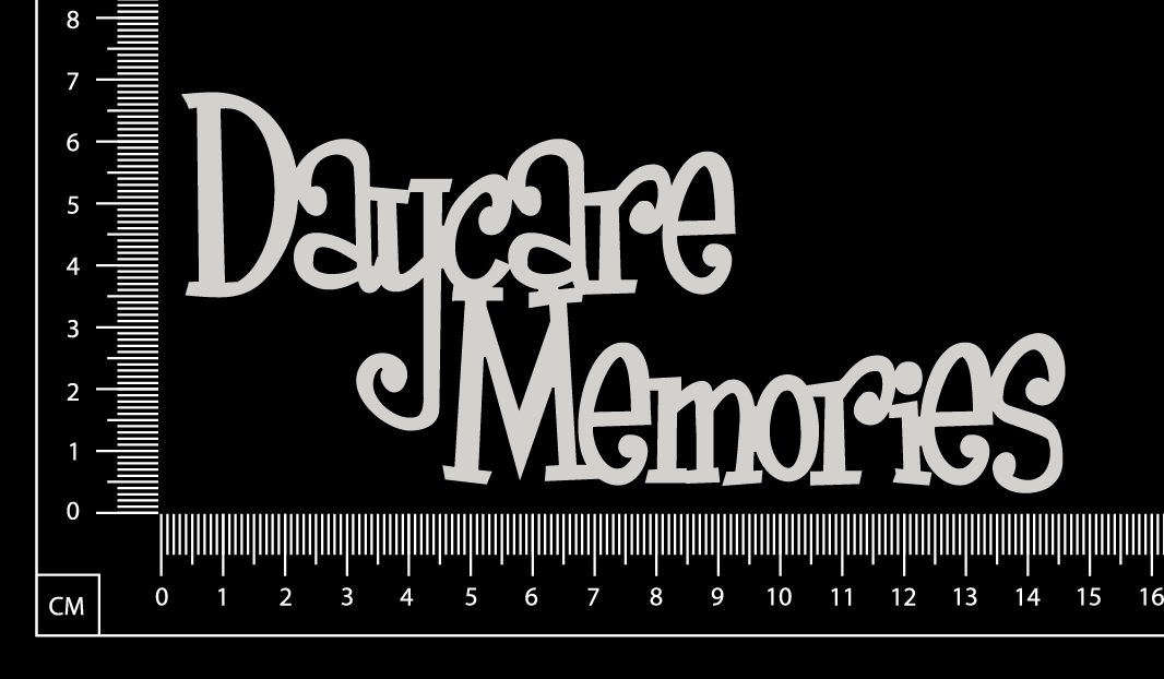 Daycare Memories - C - White Chipboard
