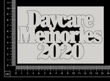 Daycare Memories 2020 - B - White Chipboard