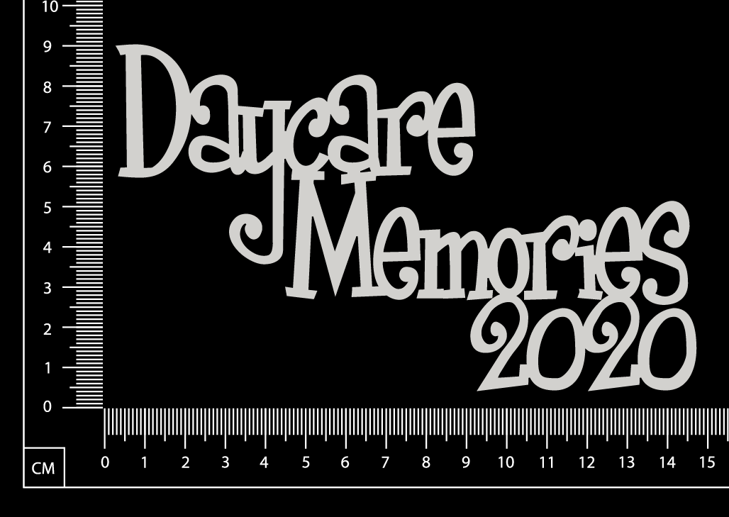Daycare Memories 2020 - C - White Chipboard