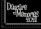 Daycare Memories 2021 - C - White Chipboard