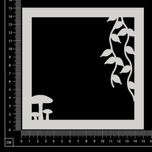 Daydream Frame - Mushroom & Vines - White Chipboard