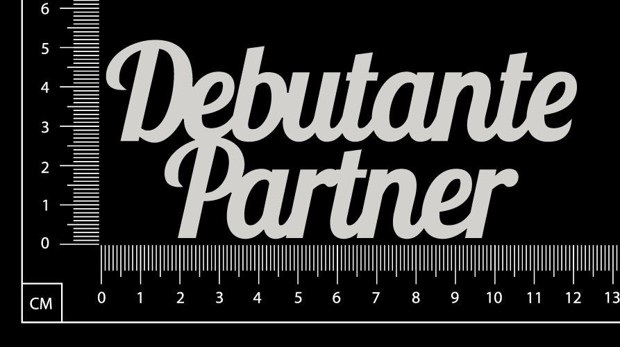Debutante Partner - B - White Chipboard