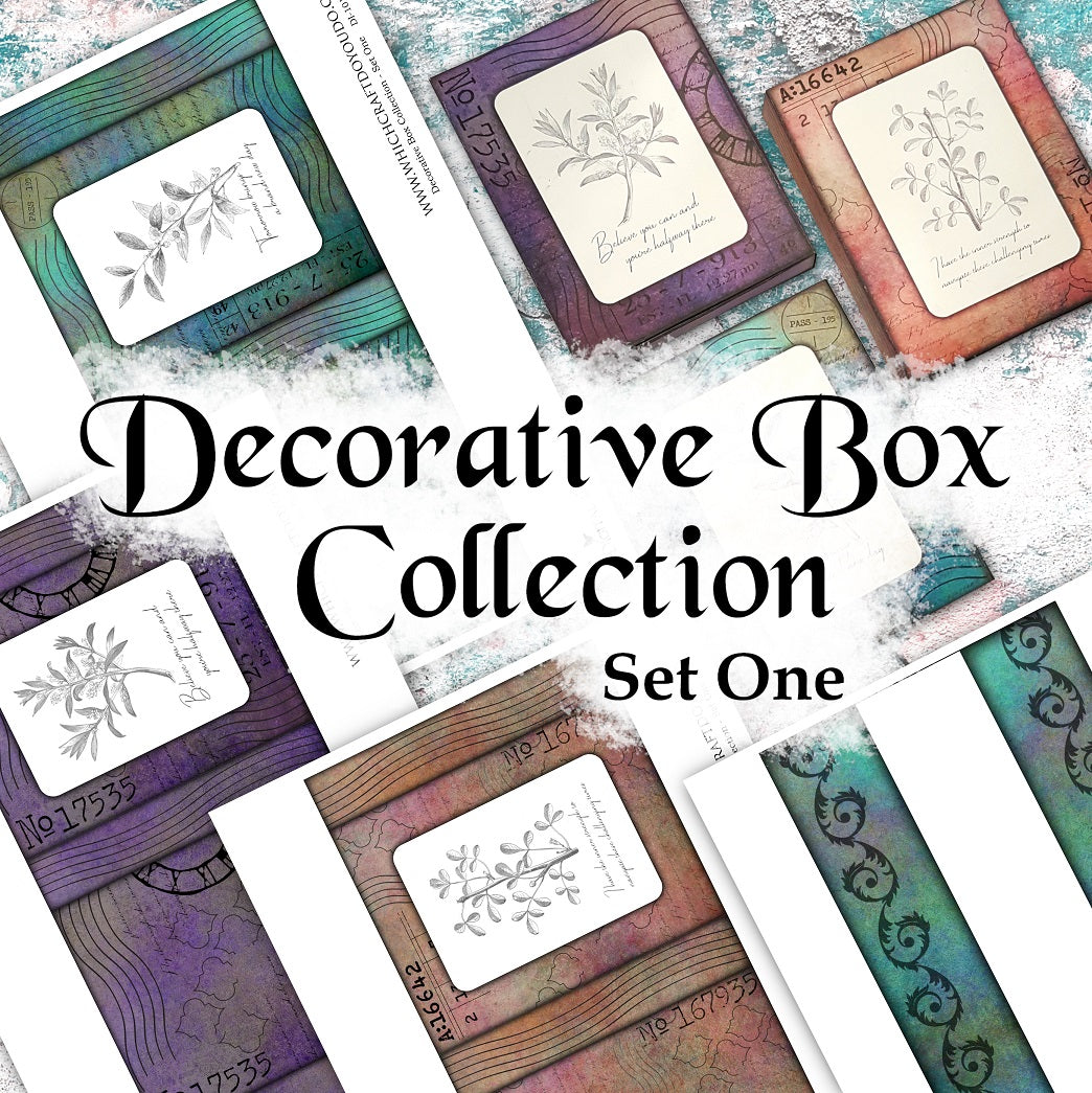 Decorative Box Collection - Set One - DI-10106 - Digital Download