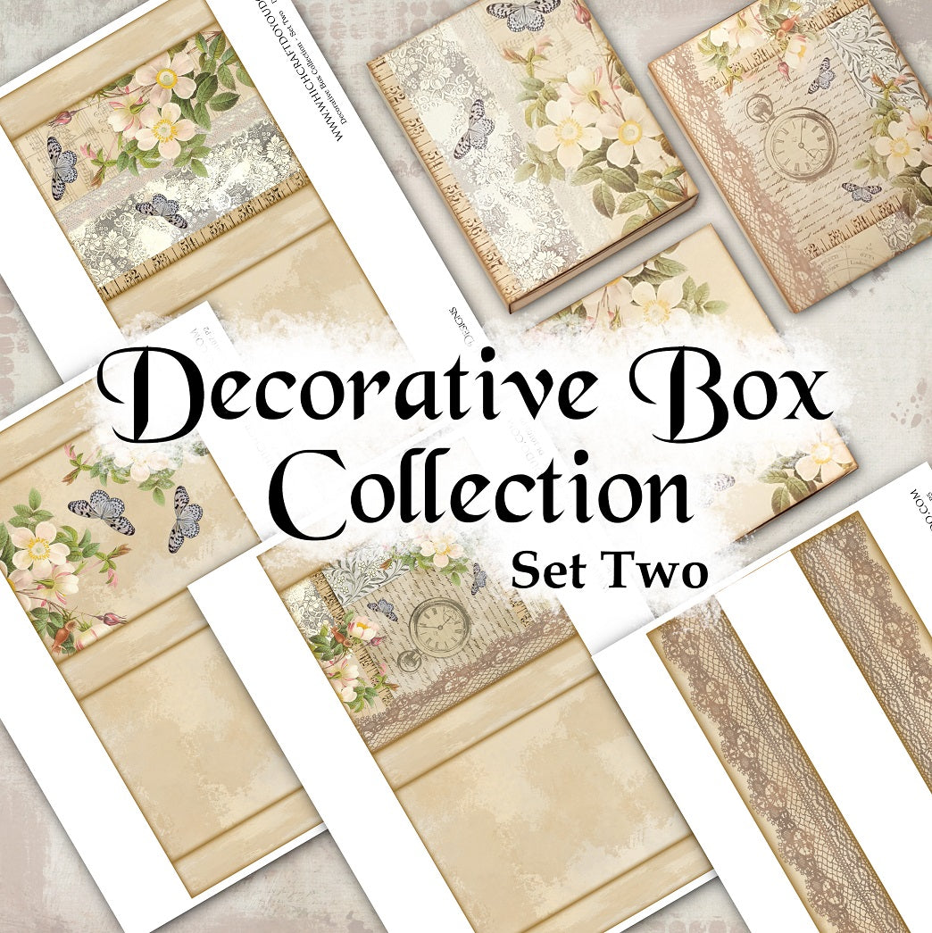 Decorative Box Collection - Set Two - DI-10107 - Digital Download
