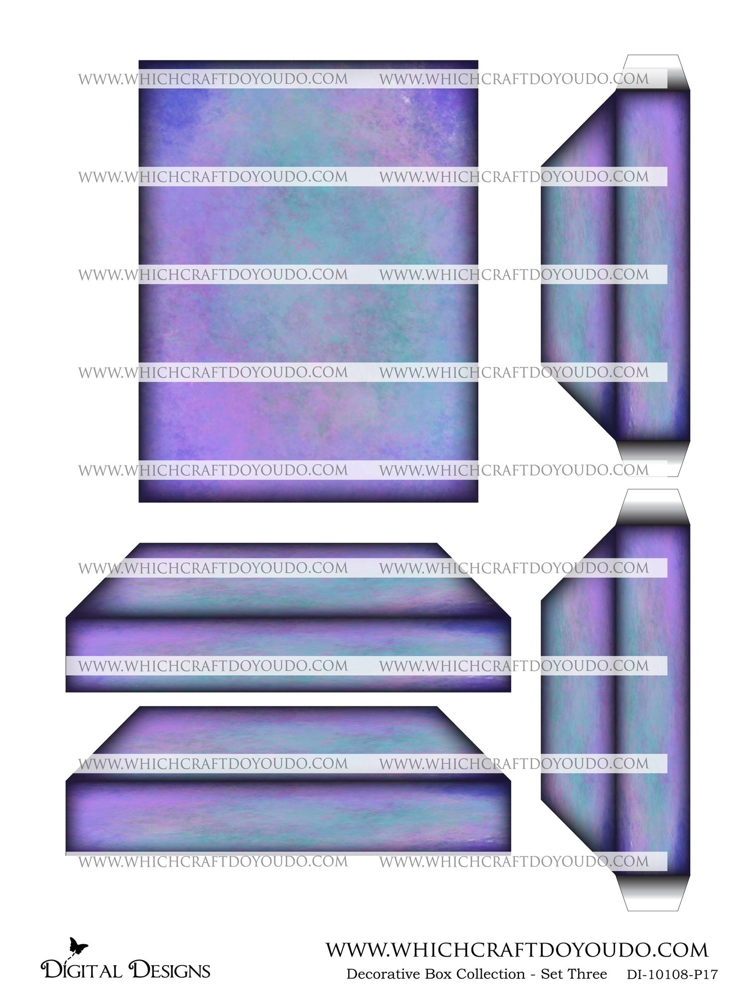 Decorative Box Collection Set Three - DI-10108 - Digital Download
