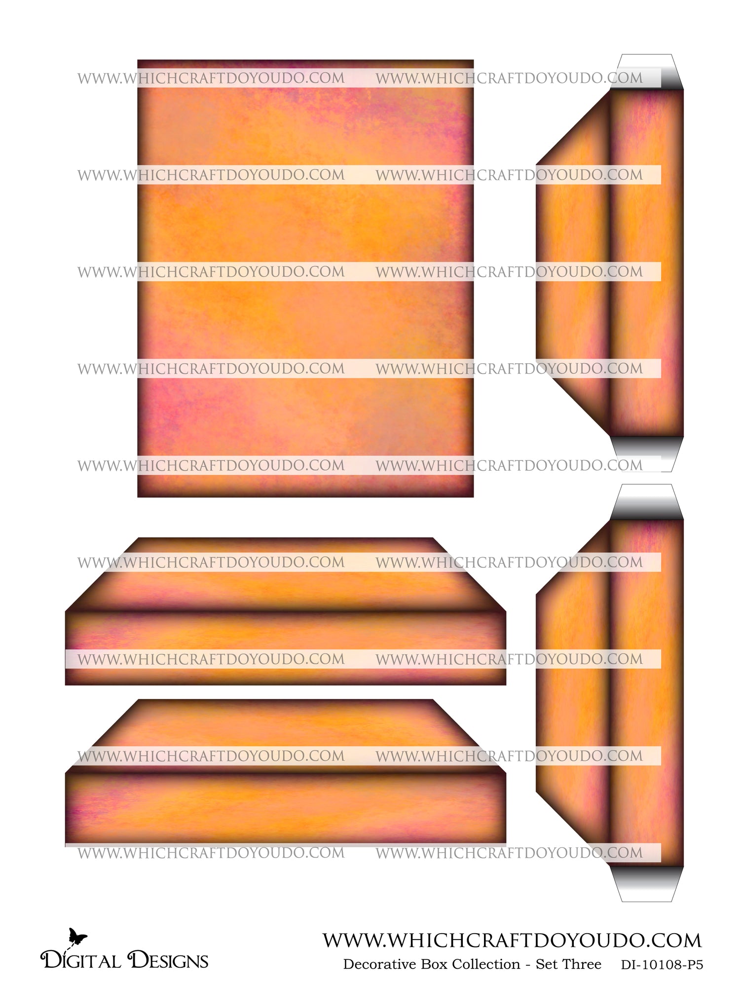 Decorative Box Collection Set Three - DI-10108 - Digital Download