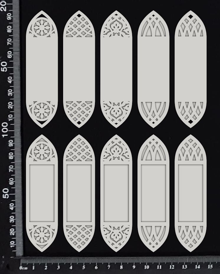 Decorative Charms - Set A - White Chipboard