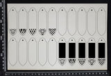 Decorative Charms - Set B - White Chipboard