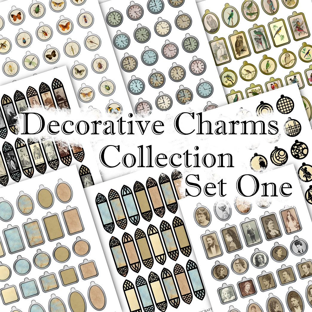 Decorative Charms Collection - Set One - DI-10198 - Digital Download