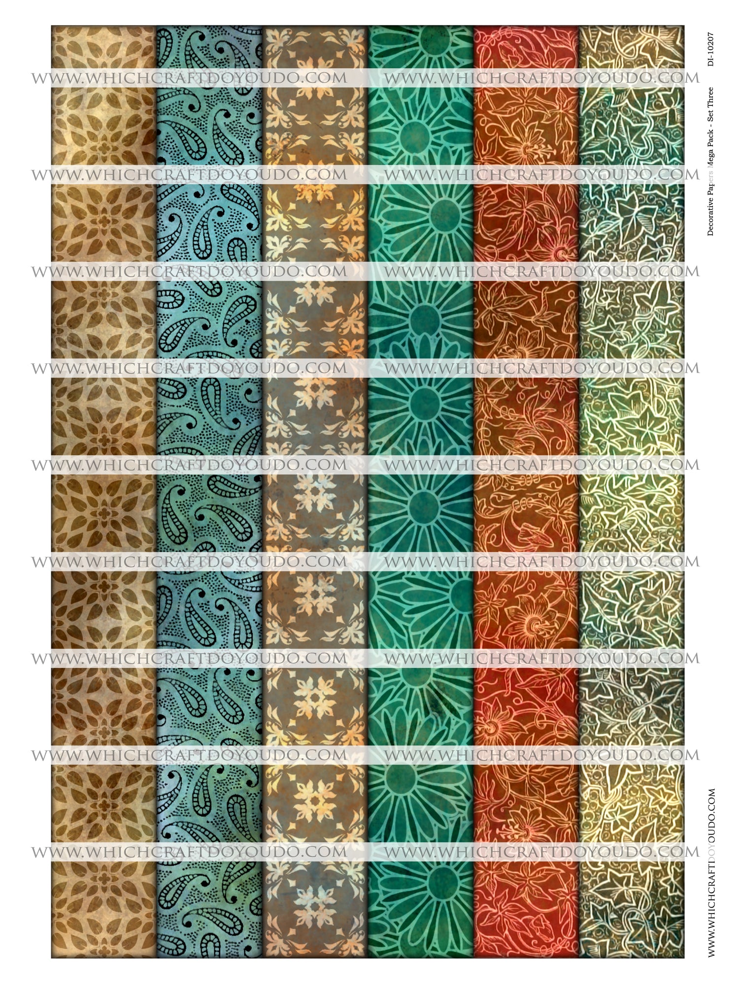 Decorative Papers Mega Pack - Set Three - DI-10207 - Digital Download
