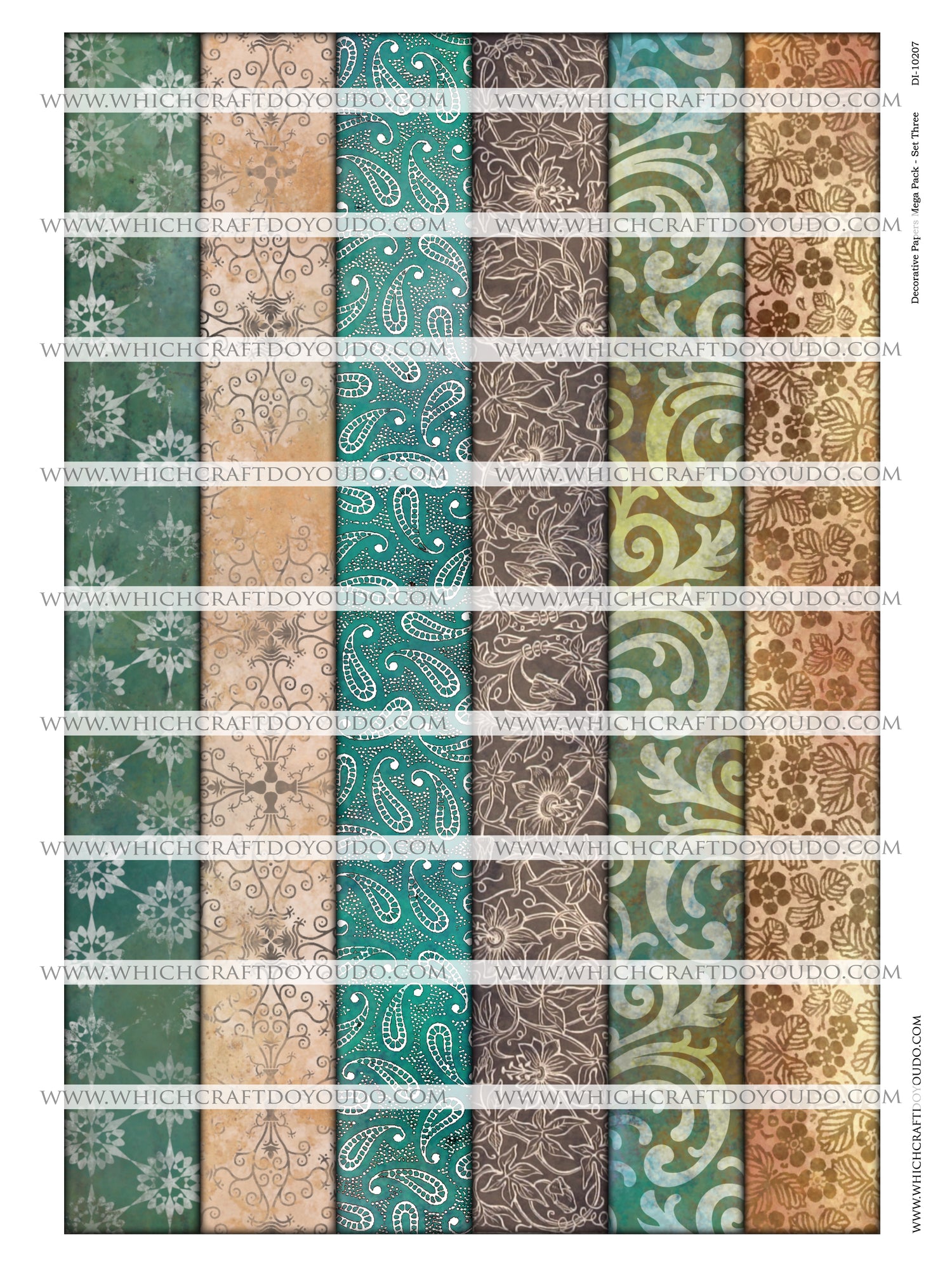 Decorative Papers Mega Pack - Set Three - DI-10207 - Digital Download
