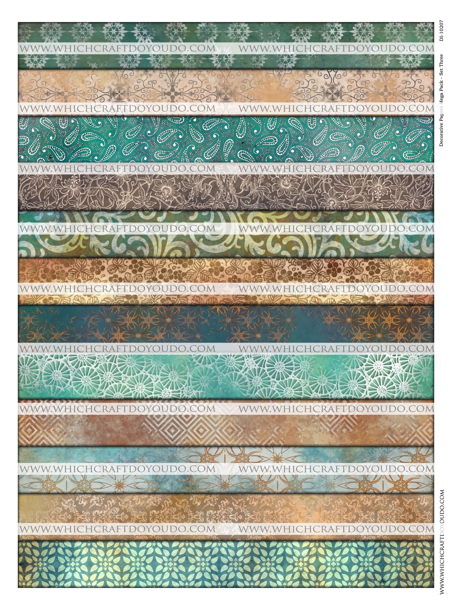 Decorative Papers Mega Pack - Set Three - DI-10207 - Digital Download
