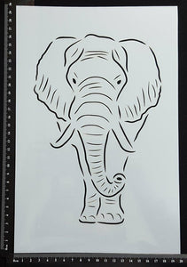 Detailed Elephant - Stencil - 200mm x 300mm