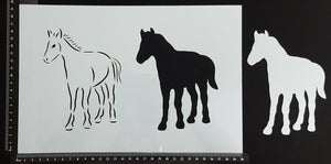 Detailed Foal - Stencil - 200mm x 300mm