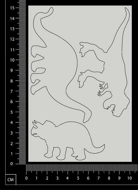 Dinosaurs - White Chipboard