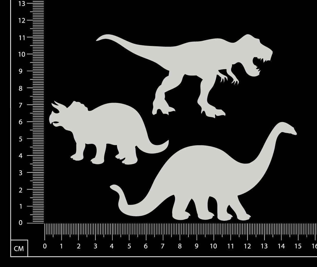 Dinosaurs - White Chipboard