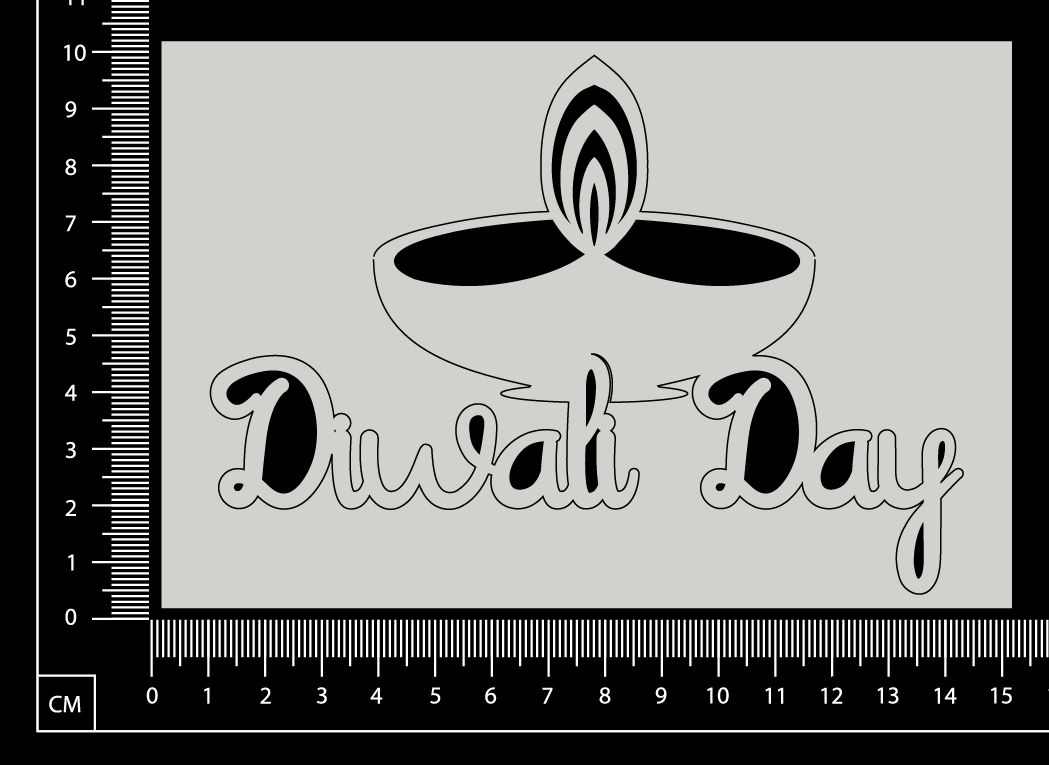 Diwali Day - B - White Chipboard